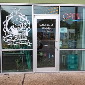 Rabbit Food Grocery's adorable storefront.